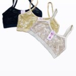 Printed Bralette Pack of Three - Comfortable Lycra Fabric